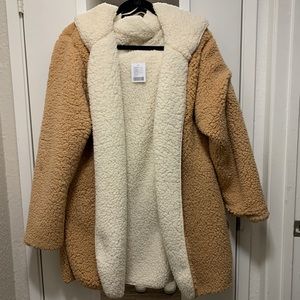 Silence + Noise Teddy Coat